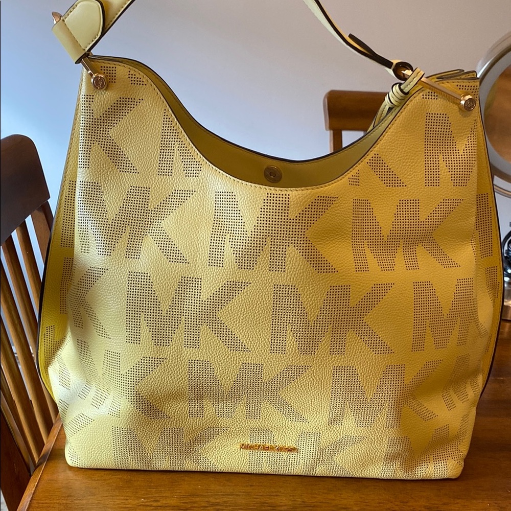 Michael Kors Yellow Hobo Bag